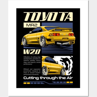 Toyota MR2 W20 Car Posters and Art